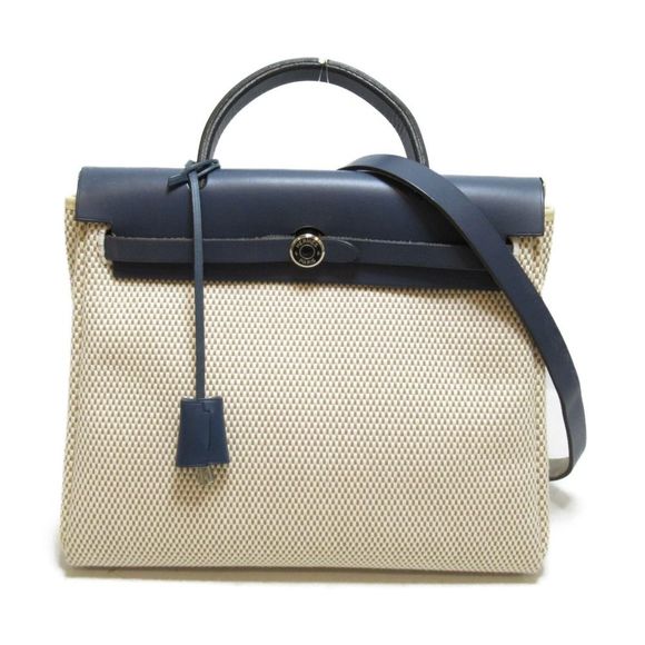 Hermes Handbags - Hermes Yale Bag PM Shoulder Bag 2way Bag Leather Navy